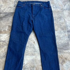 Wrangler Deep Blue Straight Men's Jeans